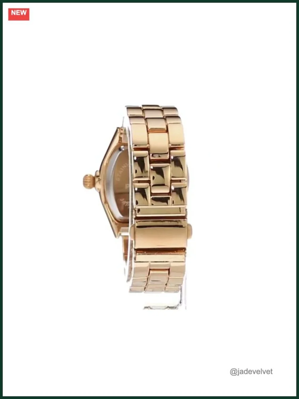 Ladies Tank Dress Watch with Bracelet & Roman Numeral Dial